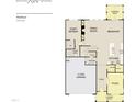 Madison first floor plan featuring an open layout, guest retreat, study, kitchen, Gathering room, and two-car garage at 708 Compeer Way # 27, Rolesville, NC 27571
