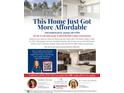 Advertisement showcasing the home's affordability and financing options with a photo of the exterior at 1242 Underbrush Dr, Durham, NC 27703