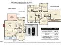 Detailed floor plan showing the layout of the 2,555 square foot home at 206 Wagon Trail Dr, Cary, NC 27513