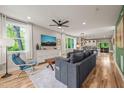 Bright living room with hardwood floors and open floor plan at 1202 S Bloodworth St, Raleigh, NC 27601