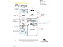 First floor plan featuring a study, kitchen, great room, and screened porch for comfortable living at 2384 Picual Way # 29, New Hill, NC 27562