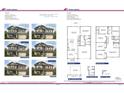 Floor plan showcasing layout of Adams home, featuring bedrooms, kitchen, and living spaces at 127 High Hampton Way, Fuquay Varina, NC 27526