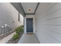 Inviting entryway featuring a stylish front door and modern exterior lighting at 1272 Brown Velvet Ln, Apex, NC 27523