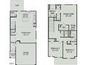 Floor plan layout of the home including the kitchen, Gathering room, bedrooms and owner's suite at 152 Bruce Drive Dr, Dunn, NC 28334
