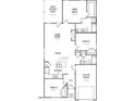 Detailed floor plan showcasing the layout of the house, including the living room, bedrooms, and garage at 245 Bluejay St, Clayton, NC 27520