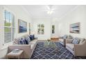 Comfortable living room with stylish decor and plenty of natural light at 6539 Clarksdale Ln, Durham, NC 27713