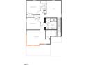 Upstairs floor plan featuring bedrooms and a loft area at 2410 Abbot Hall Dr, Raleigh, NC 27616