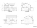 Detailed elevation views of the home showcasing the front, rear, left, and right sides at 10 Silver Ct, Smithfield, NC 27577
