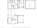 Floor plan showcasing layout of a two story home with bedrooms, kitchen, garage, and attic at 7321 Clarincarde Ct, Wake Forest, NC 27587