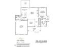 Detailed first-floor plan showcases layout including a kitchen, great room, and Primary suite at 1589 S Old Carriage Rd, Rocky Mount, NC 27804