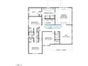 Second floor layout shows bedrooms, bathrooms, laundry room and a loft with staircase leading to the first floor at 3206 Armeria Dr, Apex, NC 27502