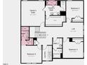 Second floorplan shows the owner's suite, 3 bedrooms, 2 bathrooms and a loft at 132 Seagraves Creek Ln, Holly Springs, NC 27540