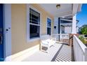 Inviting covered front porch with a bench, perfect for relaxing at 777 Fireball Ct, Knightdale, NC 27545