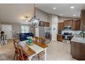 Open concept living and kitchen area featuring stainless appliances, and lots of space at 112 Tillburg Ln, Hurdle Mills, NC 27541