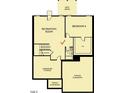 This efficient basement layout features a recreation room and a bedroom with a walk-in closet at 1401 Malcus Ct # 58, Fuquay Varina, NC 27526