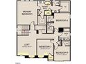 This well-designed upper level offers four bedrooms and includes a spacious primary suite and laundry room at 1401 Malcus Ct # 58, Fuquay Varina, NC 27526