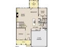 This open-concept floor plan includes a modern kitchen, dining room and large Gathering room at 1401 Malcus Ct # 58, Fuquay Varina, NC 27526