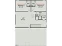 Second floor plan showcasing loft, bedrooms, and bathroom layout at 202 E Victory View Ter, Smithfield, NC 27577