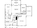 Detailed first floor plan includes kitchen, Gathering room, breakfast nook, garages, and study at 149 Whimbrel Ct, Lillington, NC 27546