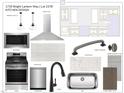 Kitchen design featuring stainless steel appliances and white subway tile backsplash at 1720 Bright Lantern Way, Wendell, NC 27591