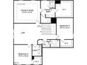 Second floor plan featuring owner's suite, bedrooms, loft, and laundry at 33 Celtic Ln, Lillington, NC 27546