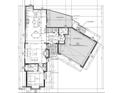 First floor floorplan showing kitchen, Gathering room, study, and garage at 3324 Founding Place, Raleigh, NC 27612
