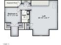 Second floor plan featuring a loft, bedroom and bath at 428 Duncan Creek Rd # 157, Lillington, NC 27546