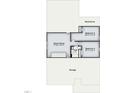 Upstairs floor plan including bedrooms 4 and 5, game room, storage, and bath 3 at 681 Beacon Hill Rd # 38, Lillington, NC 27546