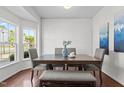 Cozy dining area with hardwood floors and ample natural light at 2713 Wyntercrest Ln, Durham, NC 27713