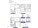 Detailed floor plan showcasing the layout of this 4-bedroom, 2.5-bath home with a 2-car garage at 327 Bishop Ln, Sanford, NC 27330