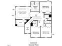 Second floor plan featuring bedrooms, bathrooms, and walk-in closets, including an owner's suite with tray ceilings at 1091 Channel Drop Lp, Zebulon, NC 27597