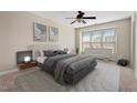 Cozy bedroom with plush carpet, natural light, and modern decor at 235 Michigan Ave, Cary, NC 27519