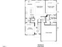 Layout for a comfortable home with an open-concept kitchen, dining, and Gathering room area at 1099 Channel Drop Lp, Zebulon, NC 27597