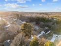 An aerial view of the neighborhood showcasing the house's location and nearby amenities at 1101 Ridge Rd, Roxboro, NC 27573