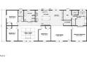 Detailed floor plan showcasing the layout with multiple bedrooms, kitchen, living, and Gathering rooms at 148 Cherryville Ln, Henderson, NC 27537