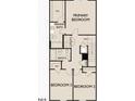 Second floor floorplan showing primary bedroom, utility, bathrooms, and bedrooms at 117 N Chubb Rdg, Wilson's Mills, NC 27520