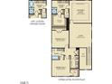 Upper level floor plan with owner's suite, loft, two bedrooms and laundry room at 136 Fairport Ln, Apex, NC 27539