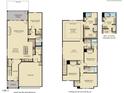 Layout of the home with the main floor plan and upper level, showing the room placement at 104 Corapeake Way, Apex, NC 27539