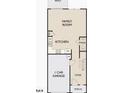 First floor plan showcasing the Gathering room, kitchen, garage, foyer, and porch layout at 115 N Chubb Rdg, Wilson's Mills, NC 27520