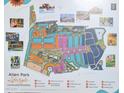 Allen Park lifestyle community amenities map highlighting pool, fitness center, and walking trail at 2911 Alyssa Ct, Raleigh, NC 27604
