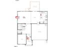 First floor plan featuring den, powder room, open kitchen, nook, and garage layout for the new home at 361 Spelt Ct, Rolesville, NC 27571