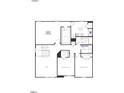 Second floor plan with primary bedroom, bathroom, loft, bedrooms, linen closets, and laundry room design at 361 Spelt Ct, Rolesville, NC 27571