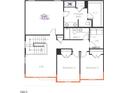 Second floor plan showing bedrooms, bathrooms, loft, and laundry room layout at 368 Spelt Ct, Rolesville, NC 27571