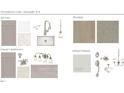 A curated selection of kitchen and bathroom fixtures, flooring, and paint colors at 429 Providence Springs Ln, Fuquay Varina, NC 27526