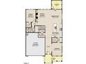 Open concept floor plan featuring a gourmet kitchen, Gathering room, and a convenient mudroom at 4317 Emeline Way # 12, Fuquay Varina, NC 27526