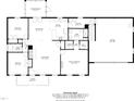 Layout of the home featuring bedrooms, bathrooms, kitchen, living room, dining area, and garage at 76 Bergeson Ct, Fuquay Varina, NC 27526