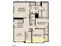 Second floor layout featuring a primary bedroom, two additional bedrooms, and a loft space at 1405 Malcus Ct # 59, Fuquay Varina, NC 27526