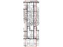 Technical drawing showing the dimensions and layout of the slab foundation at 2003 Oakdale Dr, Durham, NC 27704