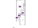 Main floorplan showing the layout of the living room, kitchen, entry, and garage at 2003 Oakdale Dr, Durham, NC 27704