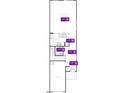 Layout featuring living room, kitchen, powder room, entry, and garage at 2015 Oakdale Dr, Durham, NC 27703